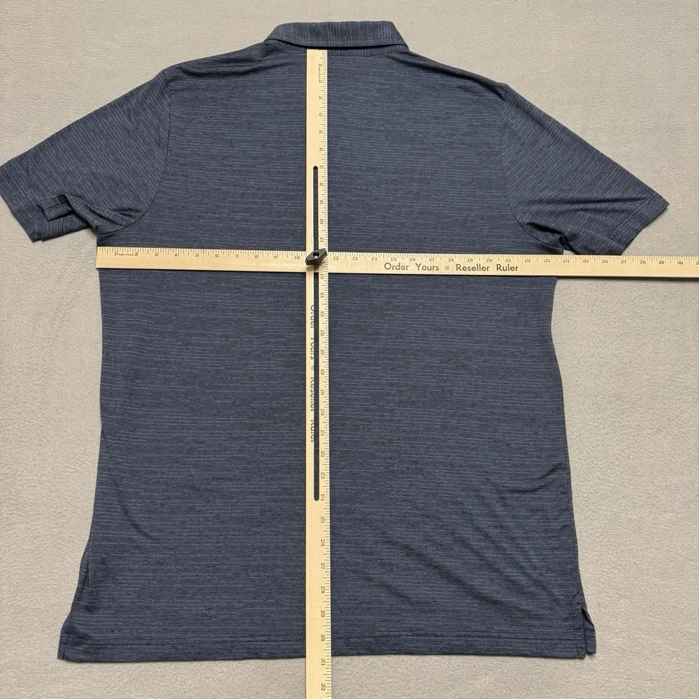 Travis Mathew Polo Shirt Mens XL Blue Golf Performance Stretch Casual‎ Preppy - Picture 5 of 7